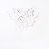 Needlework IV 2013 - Mixed media on paper - 60 x 60 cm
